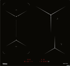 Индукционная варочная панель Backer BIH604 1T S4 Black