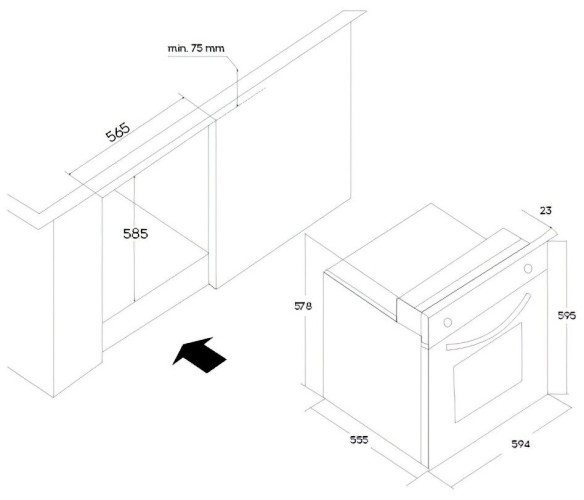 Электрический духовой шкаф Oasis D MSN A