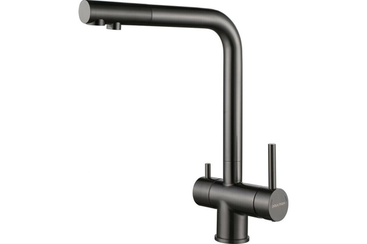 Смеситель для кухни Paulmark SKALEN вороненая сталь