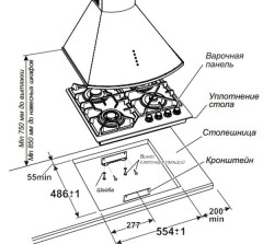 Газовая варочная панель Gefest ПВГ 2232-01 К83