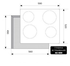 Электрическая варочная панель Lex EVH 642 BL