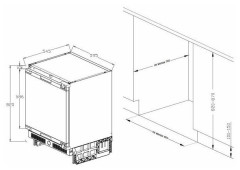 Встраиваемая морозильная камера Graude FG 80 1