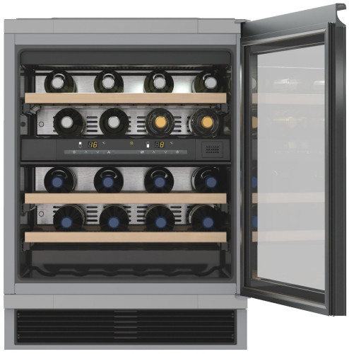 Встраиваемый винный шкаф Miele KWT 6321 UG, черное тонированное стекло