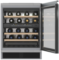 Встраиваемый винный шкаф Miele KWT 6321 UG, черное тонированное стекло