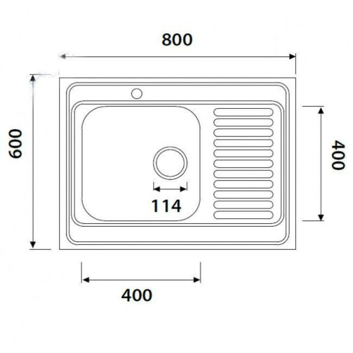 Кухонная мойка Kaiser KSS-8060L