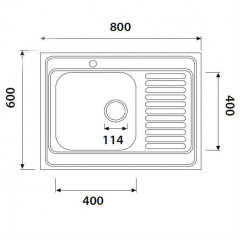 Кухонная мойка Kaiser KSS-8060L