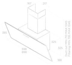 Кухонная вытяжка Elica SHIRE BK A 60 NO PLUG