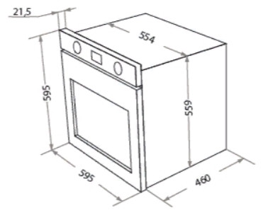 Электрический духовой шкаф HOMSair OES660BK