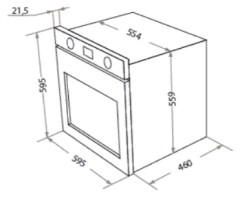 Электрический духовой шкаф HOMSair OES660BK