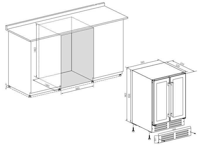 Винный шкаф IP Industrie C 501 X
