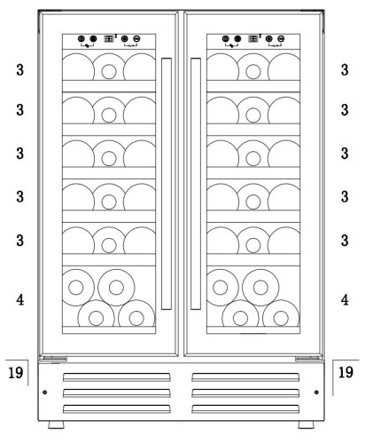 Винный шкаф IP Industrie C 501 X