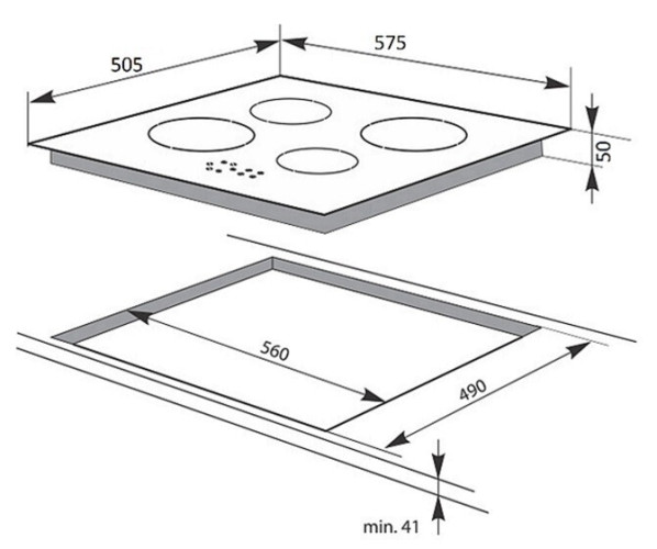 Электрическая варочная панель Hansa BHCI 96306