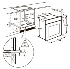 Электрический духовой шкаф Electrolux EZB 53400 AX