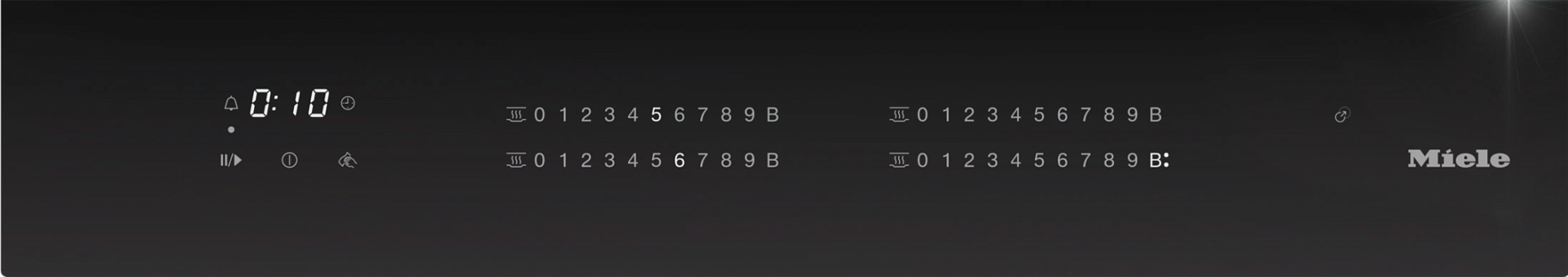 Индукционная варочная панель Miele KM 7867-1 FL Diamond, черный