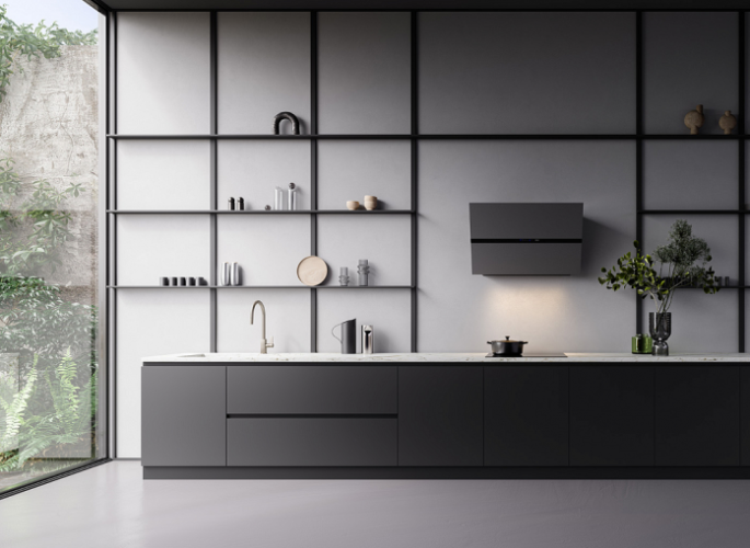 Кухонная вытяжка Falmec FUSION 85 BLACK CFPN85.E7P2 ZZZQ490F