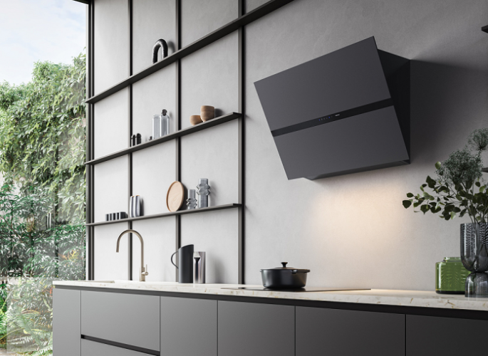 Кухонная вытяжка Falmec FUSION 85 BLACK CFPN85.E7P2 ZZZQ490F