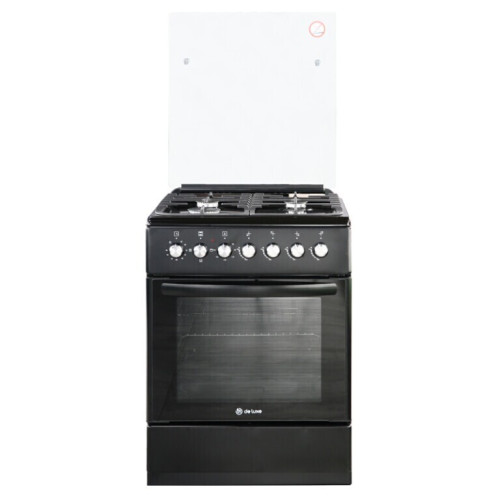 Комбинированная плита DeLuxe 606040.00гэ-003кр ЧР черный