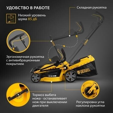 Газонокосилка электрическая Denzel GM-1800
