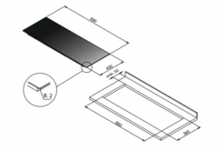 Индукционная варочная панель Falmec PIANO INDUZIONE 88x40 Panoramic P01F8840.00#ZZZN400F