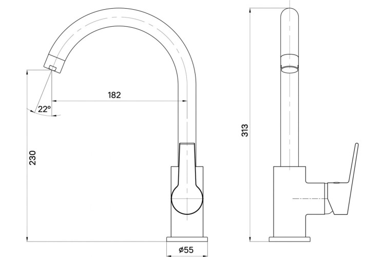 Смеситель для кухни Milardo Meal M01SBJ0M05