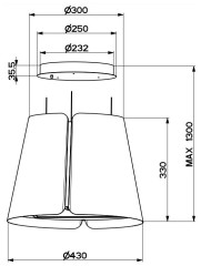 Кухонная вытяжка Faber BEAT DG MATT F45