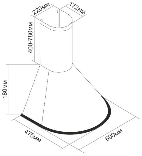 Кухонная вытяжка Darina DAINTY 606