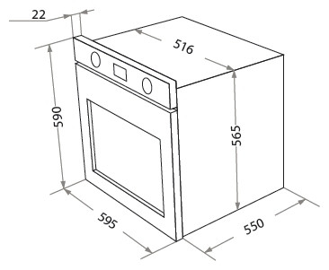 Электрический духовой шкаф HOMSair OES657BK