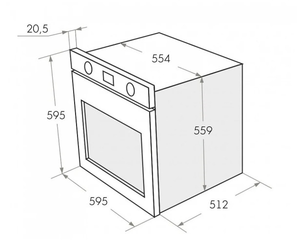 Электрический духовой шкаф MAUNFELD EOEH.5811B
