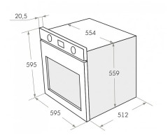 Электрический духовой шкаф MAUNFELD EOEH.5811B