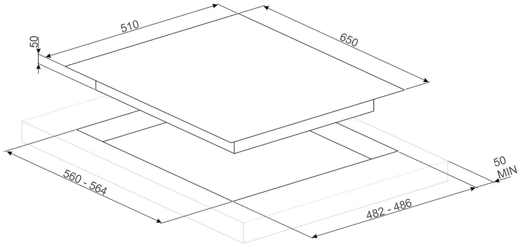 Газовая варочная панель Smeg PV364LCN