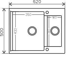 Кухонная мойка Polygran Brig-620 черный