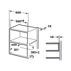 Встраиваемая микроволновая печь Evelux MW 201 B