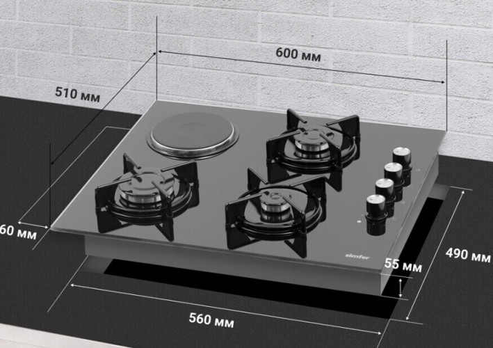 Комбинированная варочная панель Simfer H60K32B522
