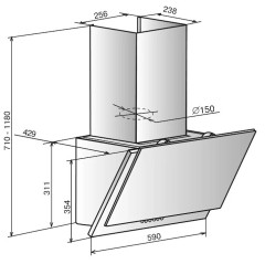 Кухонная вытяжка Elikor Модерн Жемчуг S4 60 черный
