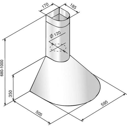 Кухонная вытяжка Elikor Эпсилон 60 белый