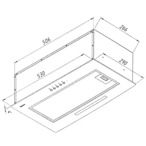 Встраиваемая вытяжка Akpo WK-4 Mio eco II 60 черный
