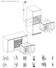 Встраиваемый винный шкаф Dunavox DAVS-18.46B