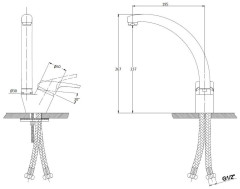 Смеситель для кухни Kaiser County 55244-13