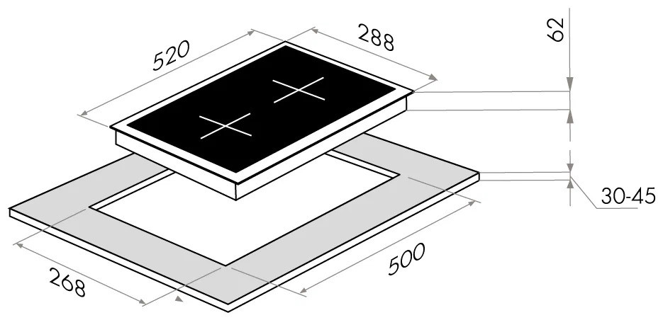 Индукционная варочная панель MAUNFELD EVI.292-WH