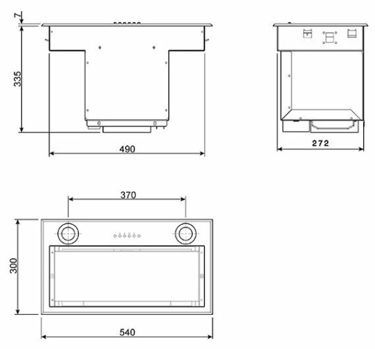 Встраиваемая вытяжка Smeg KSEG58PXE
