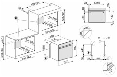 Электрический духовой шкаф Smeg SF6301TVX