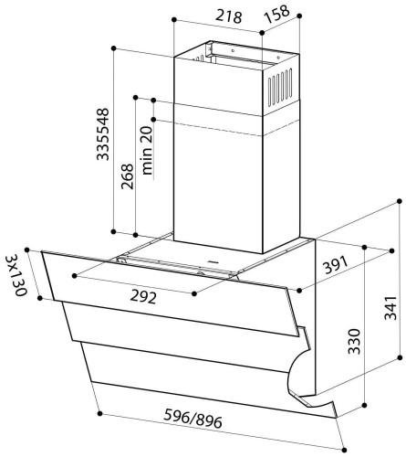 Кухонная вытяжка Lex Rio 600