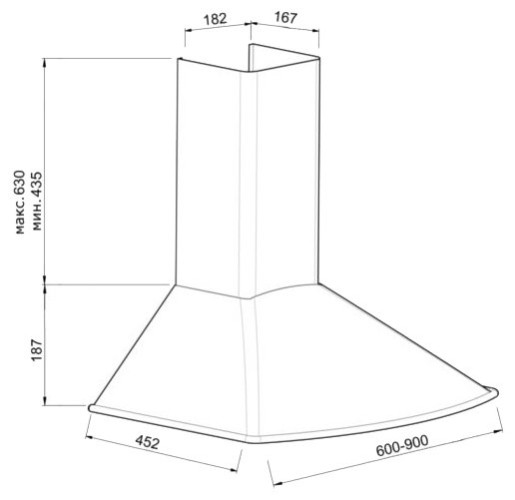 Кухонная вытяжка Korting KHC 6535 RB