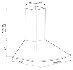 Кухонная вытяжка Korting KHC 6535 RB
