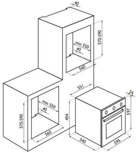 Электрический духовой шкаф Ardesia FM 080 RI