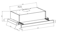 Встраиваемая вытяжка Lex Hubble 2M 600 White