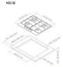 Газовая варочная панель Monsher MSG 66 Acier