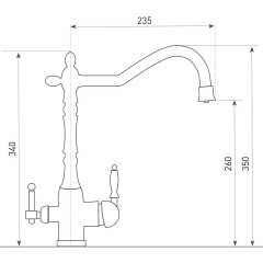 Смеситель для кухни Zigmund &amp; Shtain ZS 1900 B швейцарский шоколад