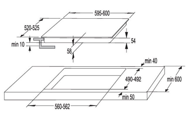 Индукционная варочная панель Korting HI 64044 B