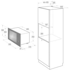 Встраиваемая микроволновая печь Gorenje BM 6240 SY2W